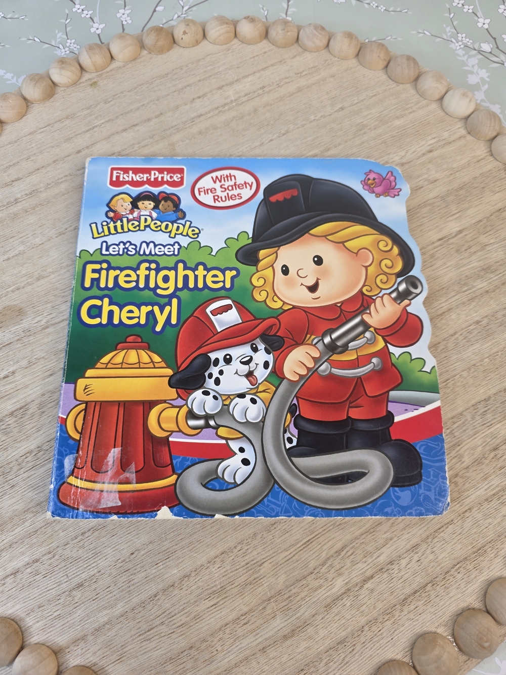 Fisher Price Little People Firefighter Cheryl Book